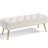 Italee Modern Versatile Tufted Velvet  Bench with Gold Metal Legs,  Upholstered Footstool-75188466