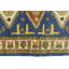 Tapis bleu / brun