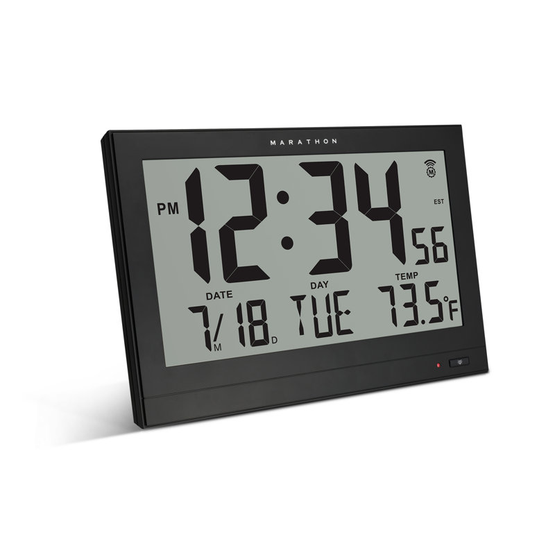 Horloge murale géante avec rétroéclairage et adaptateur d'alimentation Jumbo
