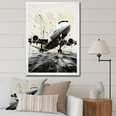 «Abstracted Plane Flight Path», reproduction d'art mural