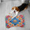 Festive Tiles - 1 Piece Bone Shape Feeding Mat