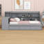 Lit de jour avec 3 tiroirs, ports USB et bureau-963690354