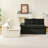 Black&White Turtle Velvet Double Chaise Lounge Multifunctional Lazy Sofa-843493915