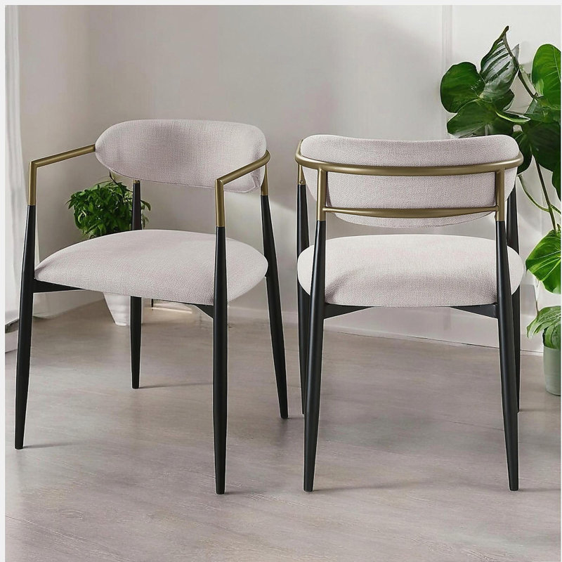 Ensemble de 2 chaises Haramiyo, Beige
