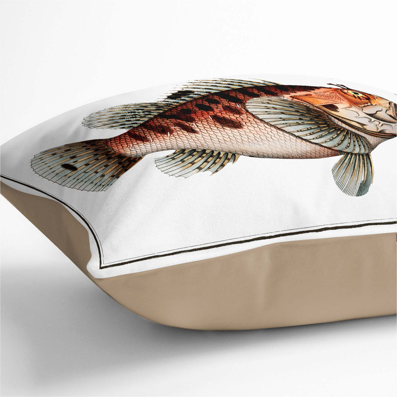 Square Cushion, 40cm H x 40cm W x 15cm D, Stone