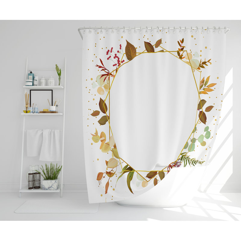 Meri Polyester Shower Curtain Set, 168cm H x 168cm W