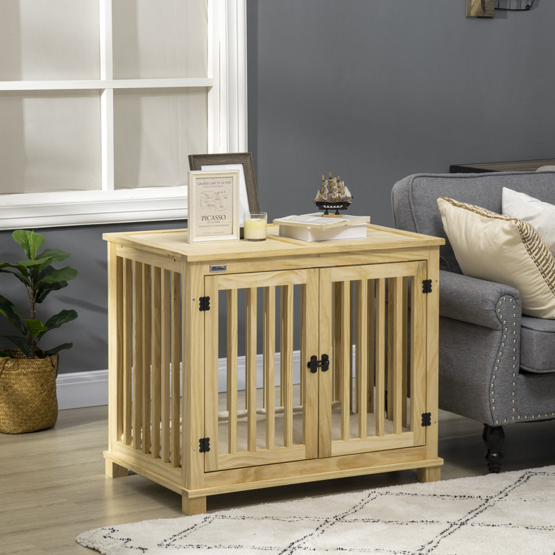 Wood Furniture Style Crate with 2 Doors