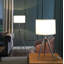 Lampe trépied réglable de 64 à 47 po Mid-Century en chrome / métal argenté-825395751