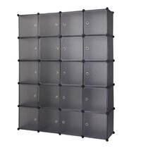 6 Grids Closet Organizer - Black