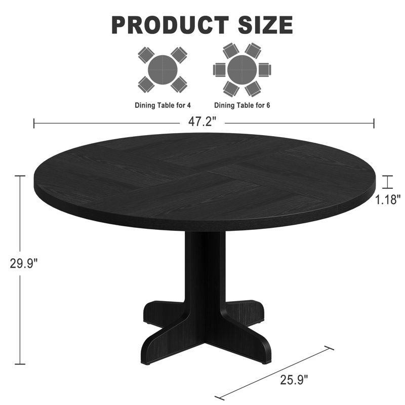 Round 119.9Cm Dining Table