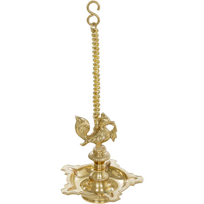 Lampe de paon suspendue sur le toit