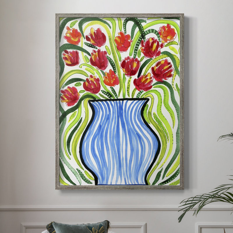 «Adventure Floral II», reproduction encadrée - bois massif, H 30 po x l 24 po