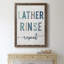 Lather Rinse Répétition - cadre photo, art textuel sur toile-1187212291-1187212349