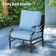 Argirios Metal Patio Chair with Cushions(Set of 2)