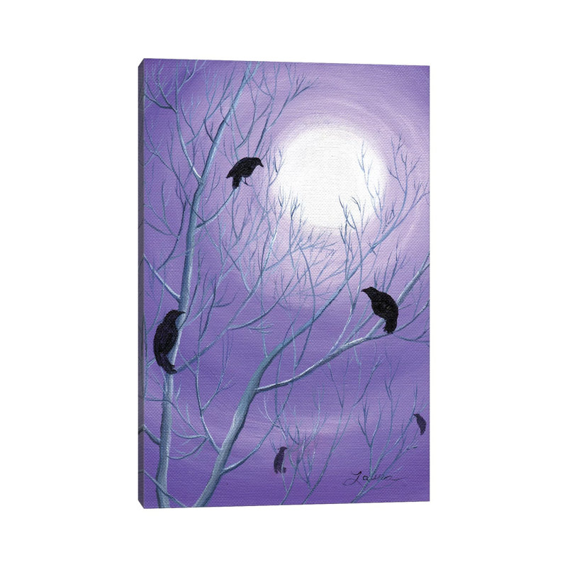 Crows On Empty Branches by Laura Iverson - Wrapped Canvas Print, 66.04 cm H x 45.72 cm W x 3.175 cm D