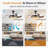 42 in. Retractable LED Ceiling Fan Light with Remote, Dimmable, 3 Color Temperatures