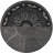 Vibra Pewter Knob Backplate
