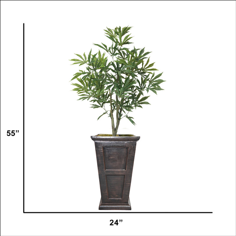 55'' Faux Cannabis Tree in Planter