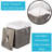 BirdRock Home Wicker Laundry Hamper with Lid (Gray)-589491218
