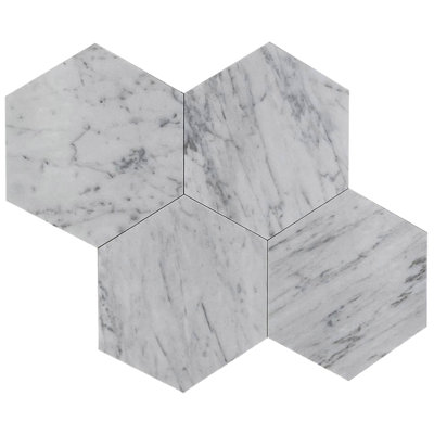 10.25" x 10.25" Marble Mosaic Wall Tile