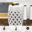 Tabouret de table blanc en céramique 13 po x 18 po