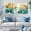 Tableau aquarelle floral d'hortensia sur toile tendue (lot de 3)-374454118
