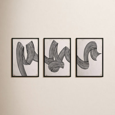 Menton "Linework" 3-Piece Print Set