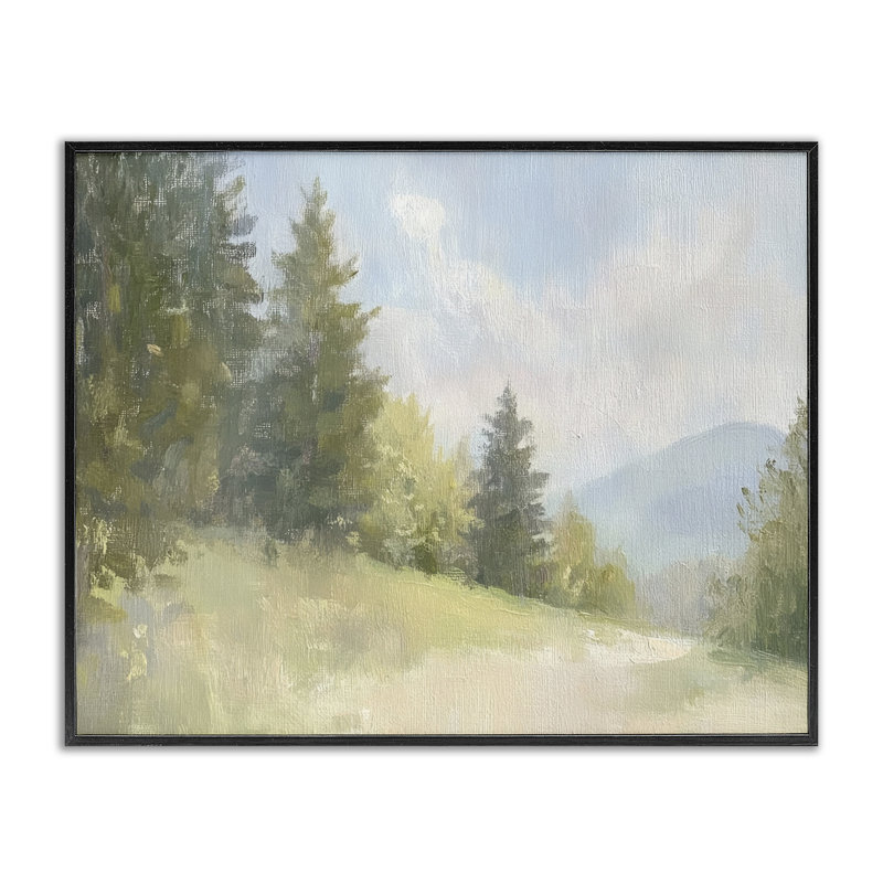 «Meadow Of Green Landscape», estampe numérique, conception de Petal Prints Design, H 24 po x l 30 po