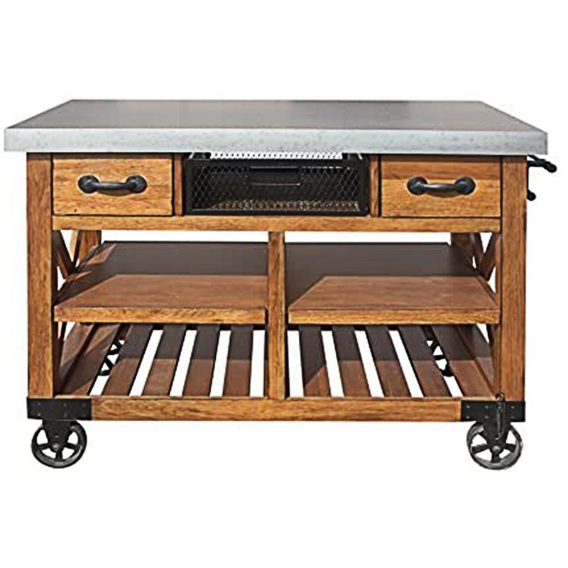 Kailey Wood Kitchen Cart