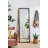 23" X 72" Full Length Mirror With Metal Beaded Frame, Rectangular Oversized Mirror For Living Room Bedroom, Black