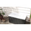 Boîte de rangement extérieure 100 gallons, coffre de terrasse imperméable et verrouillable