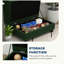 Canapé-lit pour animaux de compagnie avec rangement, avec coussin moelleux, vert-1599105352