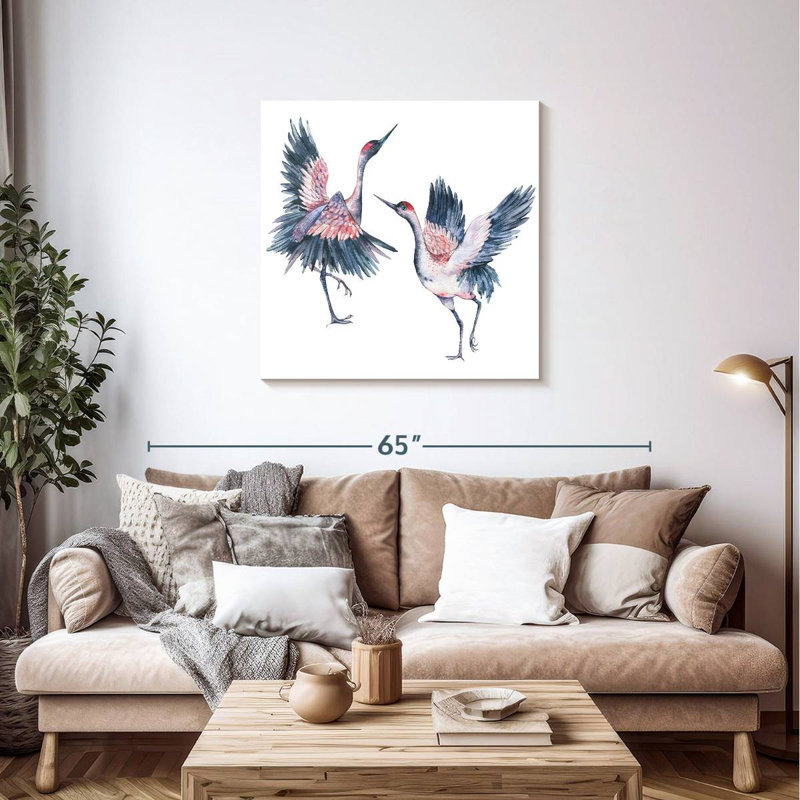 Crowle Crowned Cranes, 36" H x 36" W
