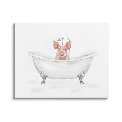 " Country Pig Cute Bathtub " by Ziwei Li