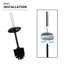 Porte-brosse de toilette en métal Evideco Mel-98898086