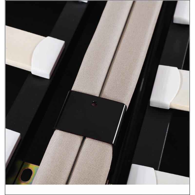 Très grand lit plateforme tapissier avec rangement hydraulique, beige, alliant confort et commodité pour les chambres modernes