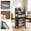 Rolling Utility Cart with 5 Compartments, 2 Drawers & Locking Wheels