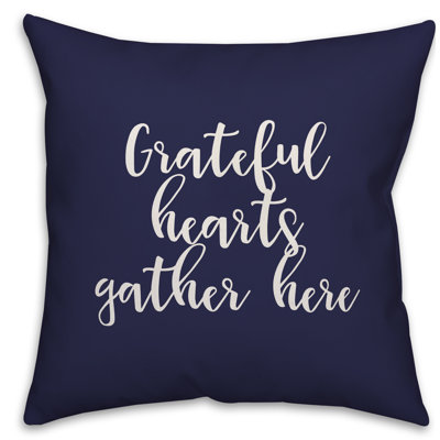  Coussin Grateful Hearts Gather Here