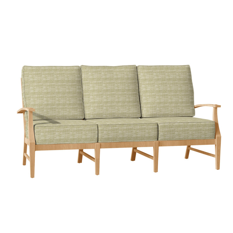 Canapé Croquet - Teck naturel, Teck naturel, InsideOut® Rollo ‑ lin argent, Welt