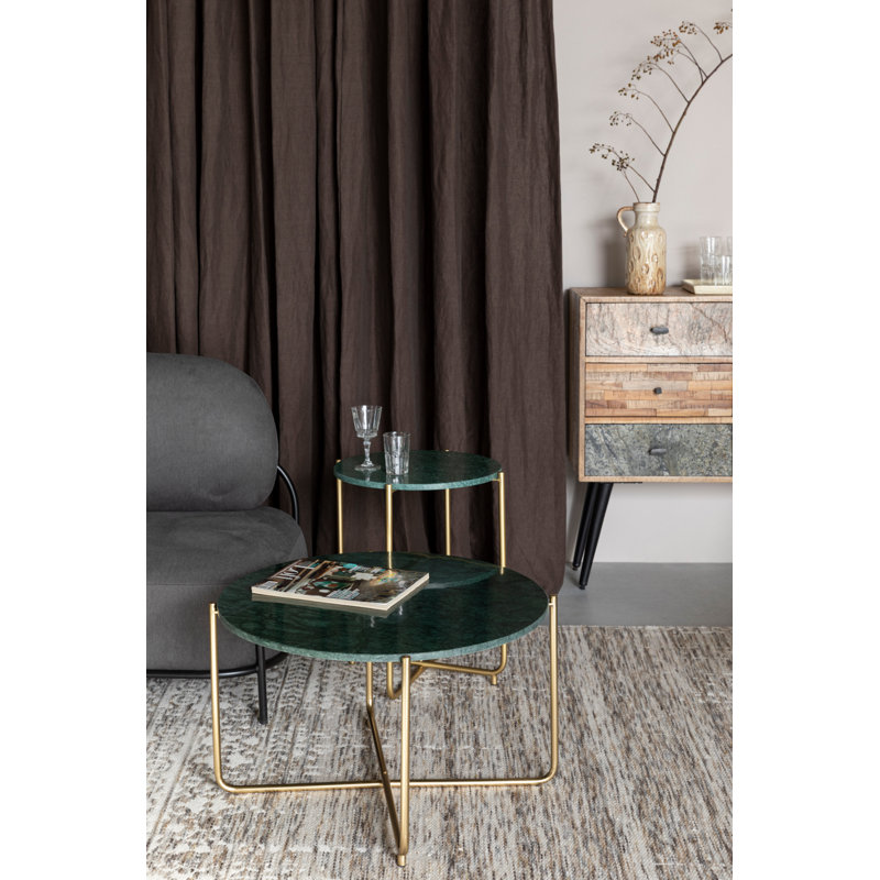 Timpa Marble Coffee Table, Green