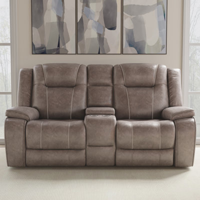 Brana 77.6'' Pillow Top Arm Reclining Loveseat