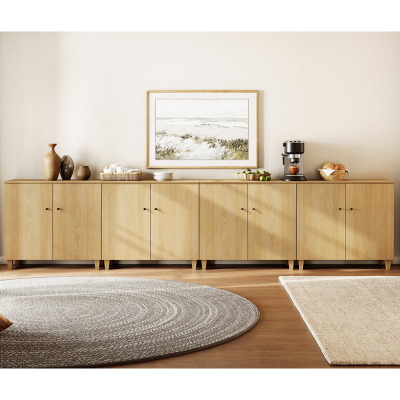 Lysiane 8 - Door Accent Cabinet, Oak