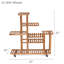 Support à plantes de jardin en bois pour patio barbli