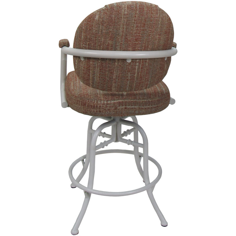 Tabouret de bar pivotant 30 po Cathee, Blanc, Rouge