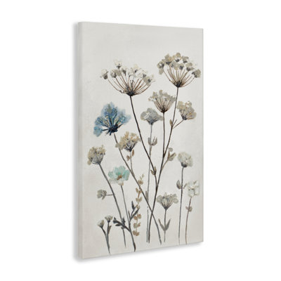 Neutral Jardin Azul Canvas, design by Patricia Pinto