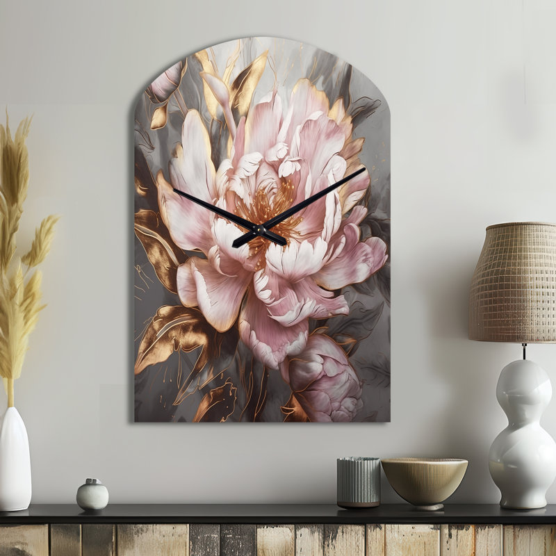 Horloge murale 3D rose, Moyenne