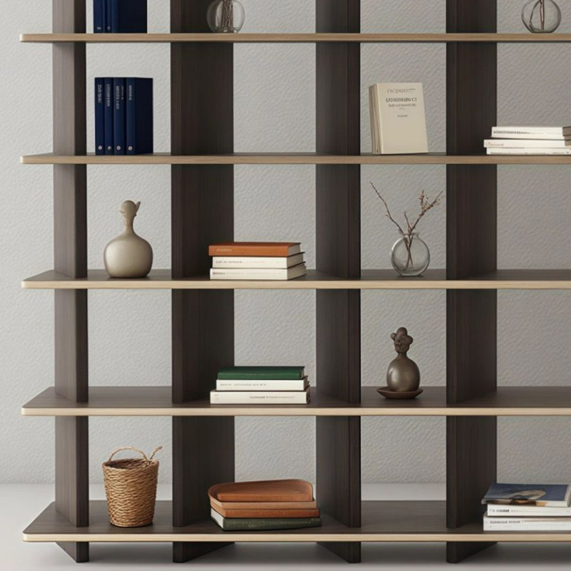 Makinley, (5 tablettes) H 70,8 po x l 78,7 po x P 11,8 po, Noir