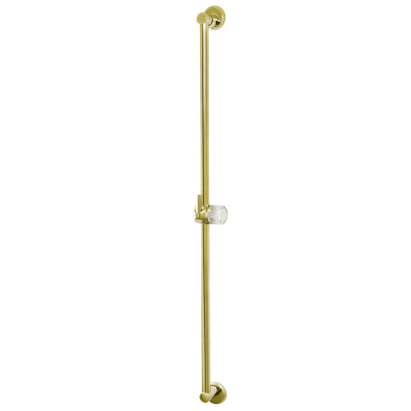 Kingston Brass Shower Scape Brass Shower Slide Bar, 24" H, Polished Brass