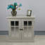 Buffet de rangement avec 2 portes décoratives en miroir-2025595069