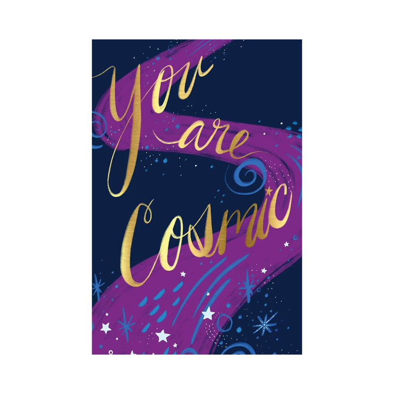 You Are Cosmic by EttaVee - Wrapped Canvas Print, 20.32 cm H x 30.48 cm W